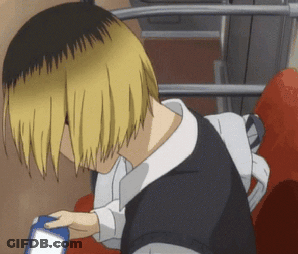 Kenma Playing Look Up GIF