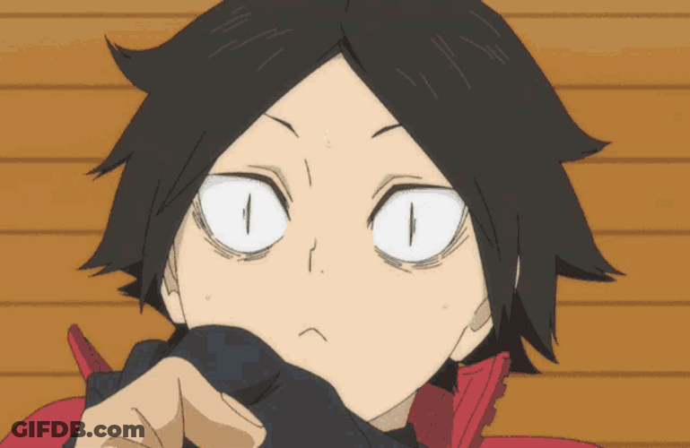 Kenma Scared Ashamed Haikyuu GIF
