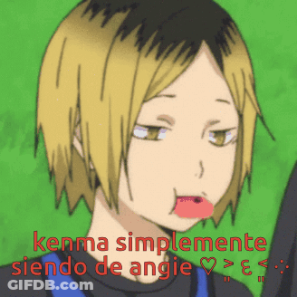Kenma Simplemente Siendo De Angie With Red Heart In Mouth GIF