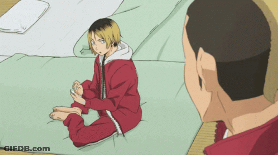 Kenma Wiggle Toes Haikyuu GIF