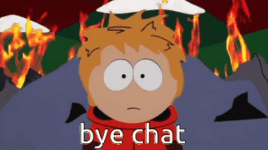 Kenny McCormick Burning Bye Chat GIF