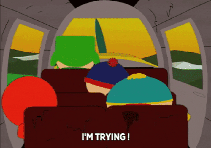 Kenny McCormick Driving Mishap Trying GIF