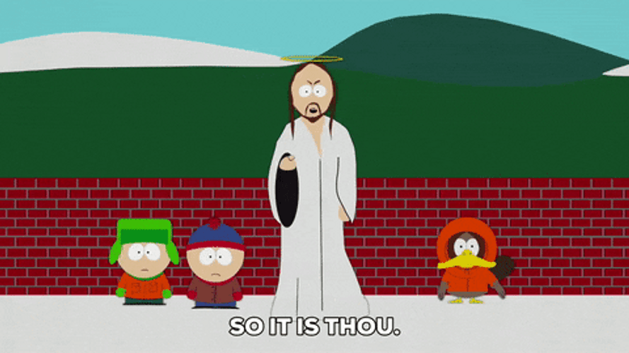 Kenny McCormick Jesus Scene South Park GIF