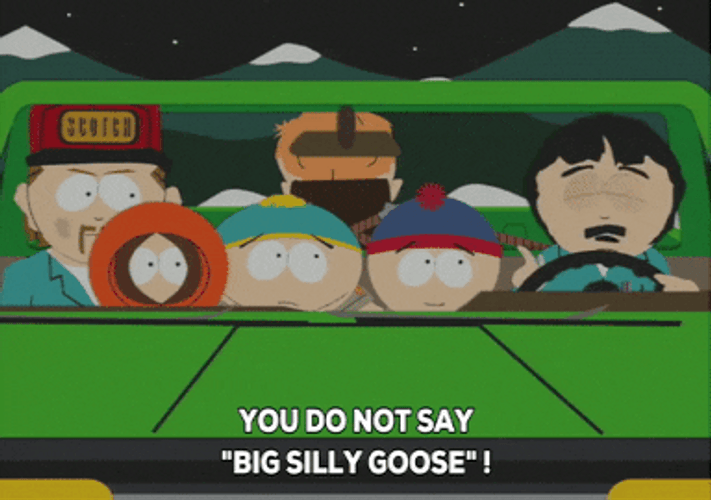 Kenny McCormick Randy Marsh Car Ride GIF