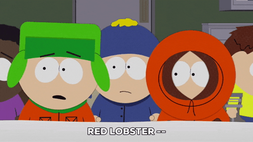Kenny McCormick Red Lobster South Park GIF