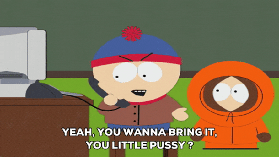 Kenny Mccormick Startled Standing Behind GIF