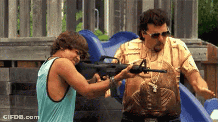 Kenny Powers Gun Dance GIF