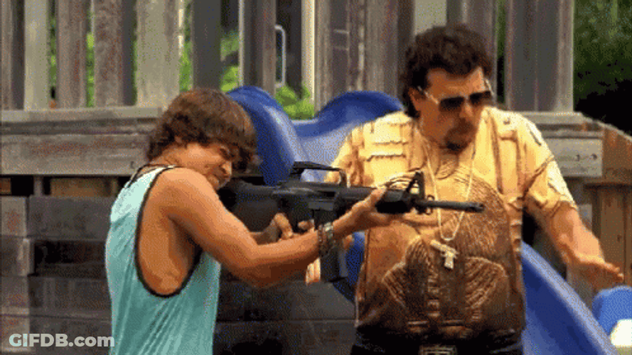 Kenny Powers Machine Gun GIF