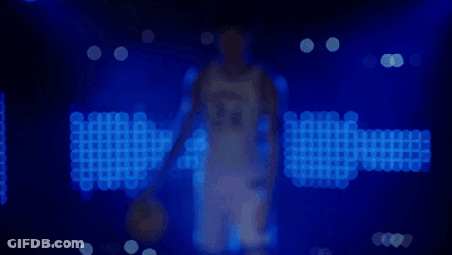 Kentucky Basketball Player In Front Of Blue Background GIF