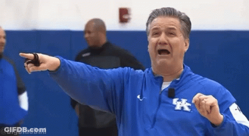 Kentucky Basketball Player In Front Of Crowd GIF