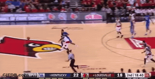Kentucky Vs Louisville Basketball Game GIF