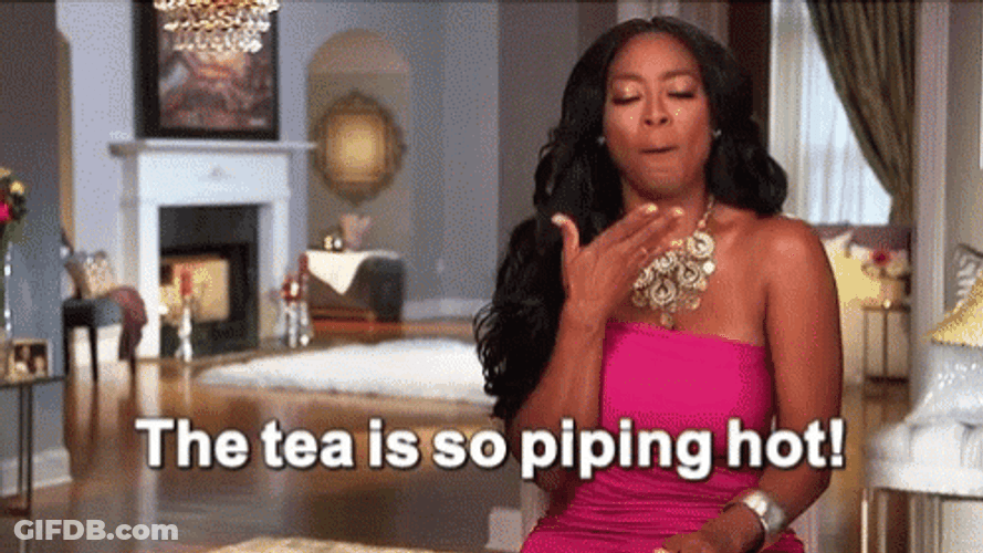 Kenya Moore The Tea Is So Piping Hot GIF