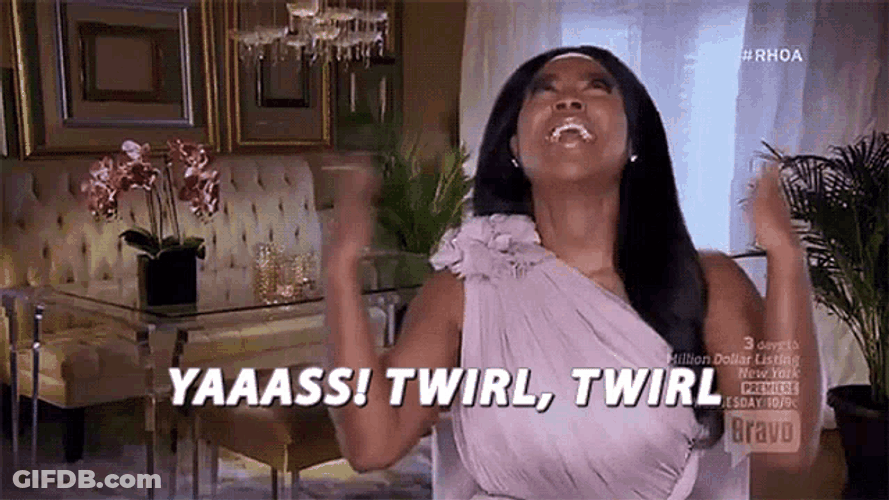Kenya Moore Yass GIF