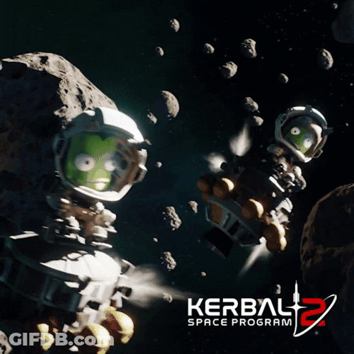 Kerbal Space Program 2 Flying Kerbals GIF