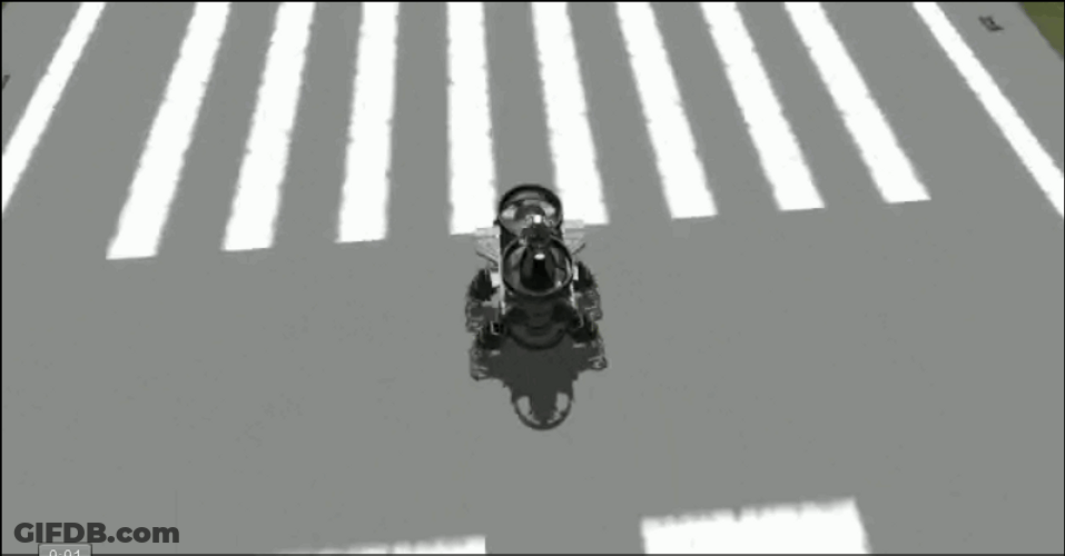 Kerbal Space Program Flying Robot GIF