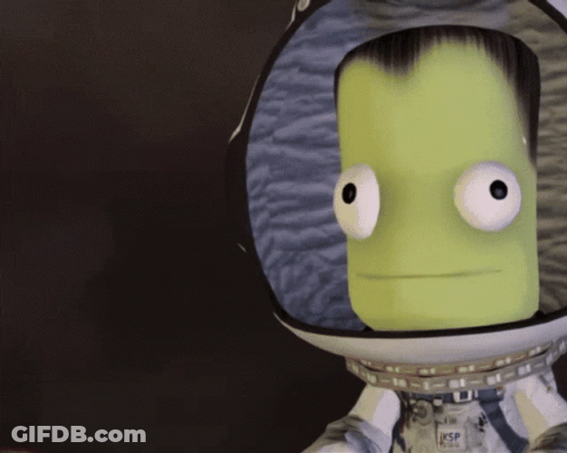 Kerbal Space Program Kerbonaut Face Zoom GIF
