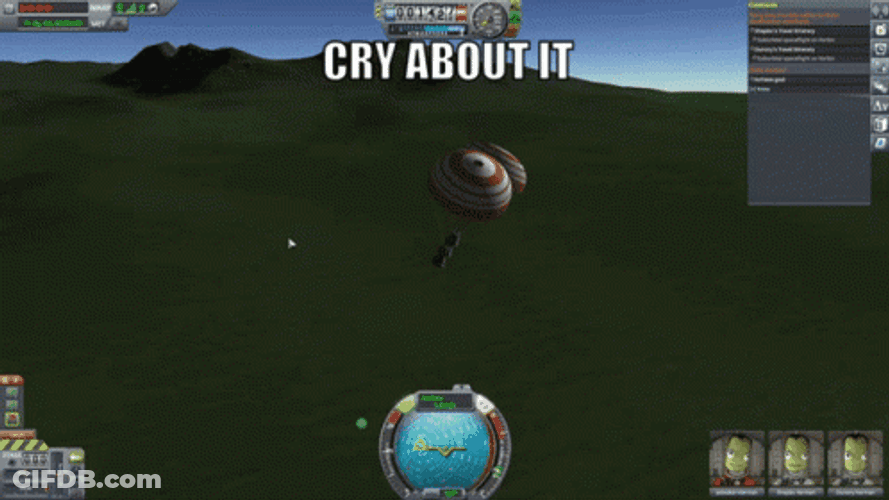 Kerbal Space Program Meme Fail Crash GIF