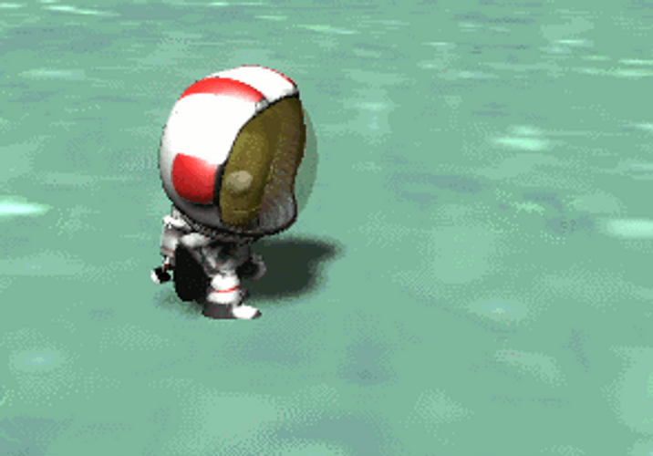 Kerbal Space Program Minmus Flag Planting GIF