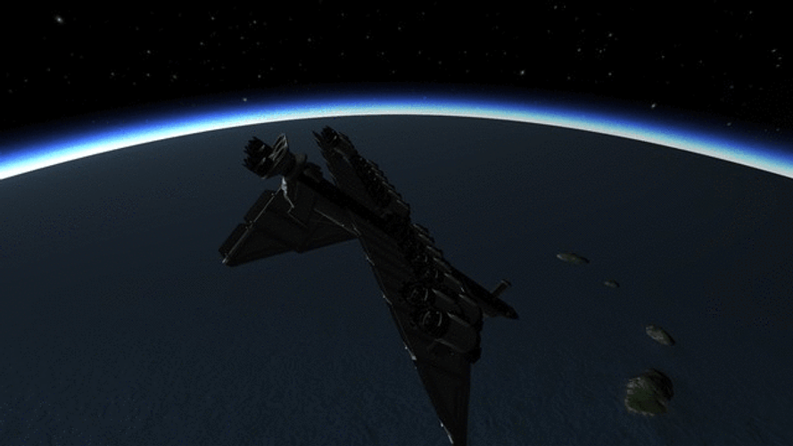 Kerbal Space Program Plane Flip GIF