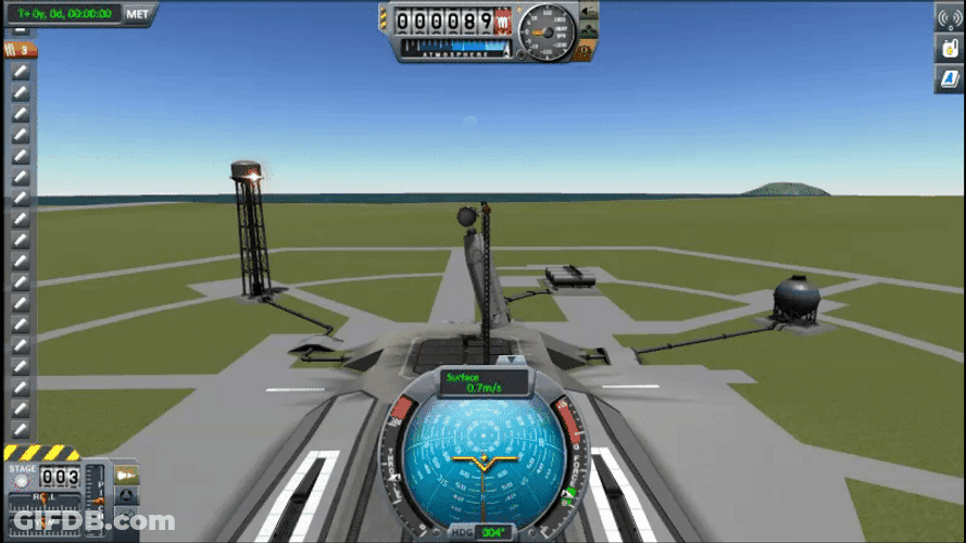 Kerbal Space Program Shuttle Bottleflip GIF