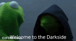 Kermit And Darth Vader Welcome To The Darkside GIF