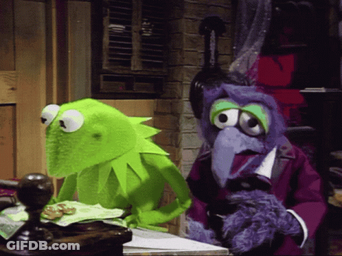 Kermit And The Muppets Are Talking On A Telephone GIF