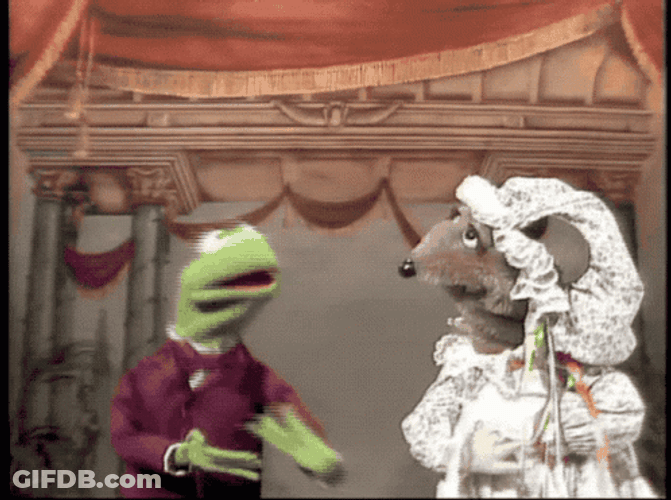 Kermit Dancing With Miss Mousey GIF