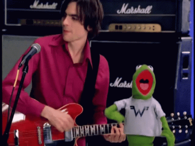 Kermit Dancing With Weezer Brian Bill GIF