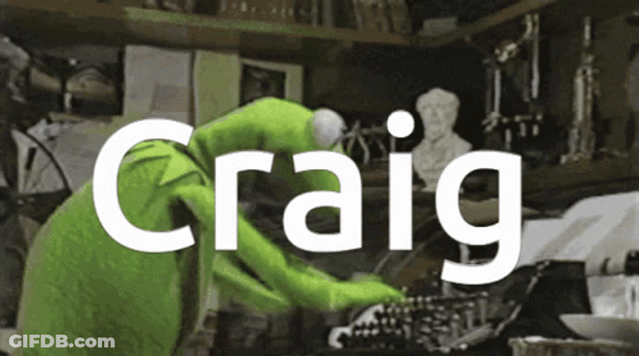 Kermit Fast Typing Craig GIF