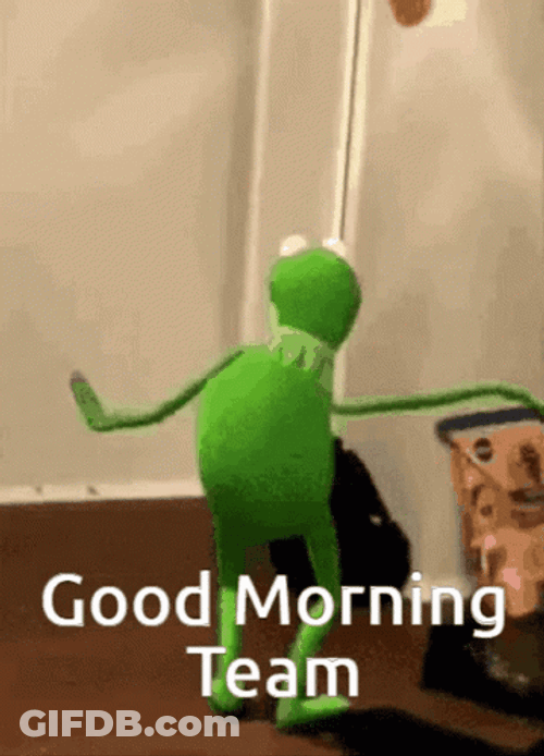 Kermit Frog Slow Sexy Dance Good Morning Team GIF