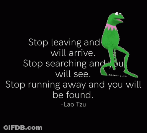 Kermit Frog With Lao Tzu Quote GIF