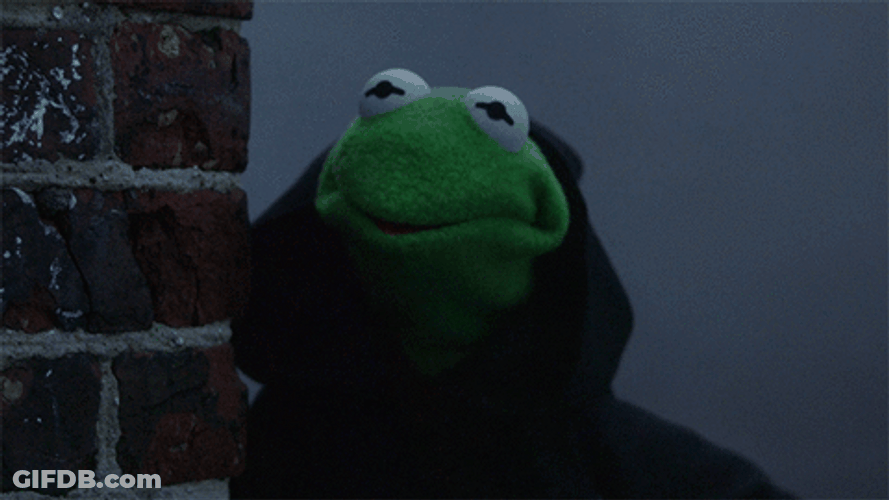 Kermit It's Not Easy Being Mean GIF
