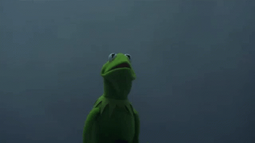 Kermit Meeting Yoda Dark Night Meme GIF