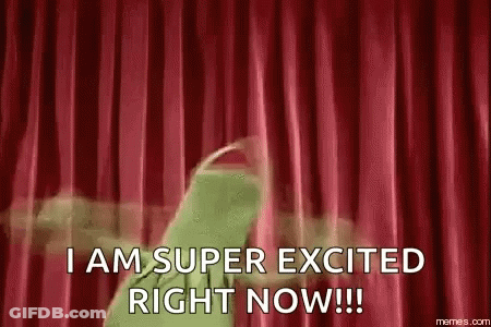 Kermit Saying Super Excited GIF
