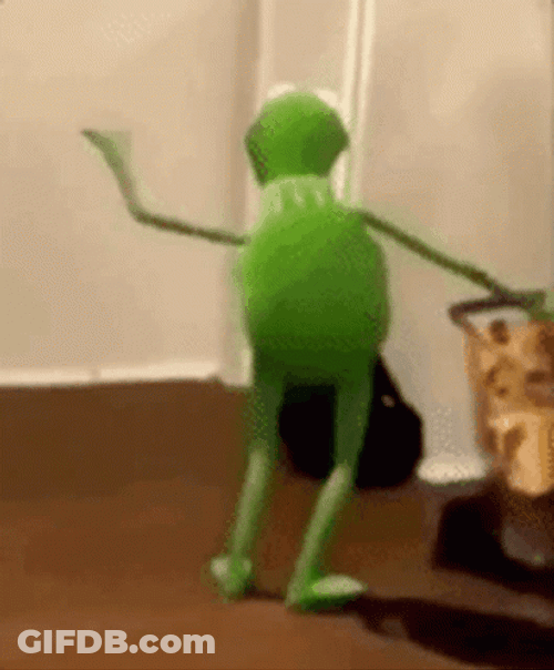 Kermit Slow Frog Dancing GIF