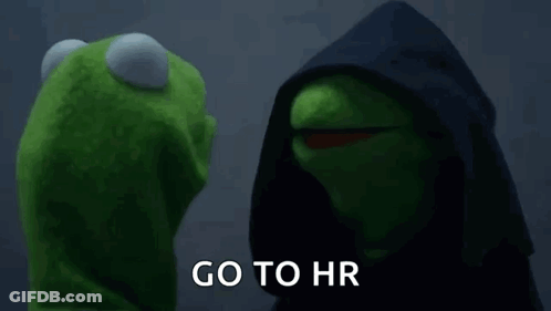 Kermit The Frog And Darth Vader Are Standing Next To Each Other . Kermit Is Wearing A Black Hooded Jacket . GIF