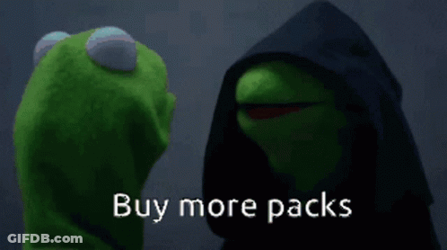 Kermit The Frog And Darth Vader Are Standing Next To Each Other With The Words Buy More Packs GIF
