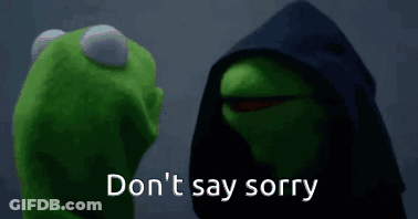 Kermit The Frog And Darth Vader Don't Say Sorry GIF