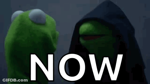 Kermit The Frog And Darth Vader Next To Now GIF