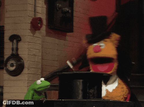 Kermit The Frog And Fozzie Bear GIF