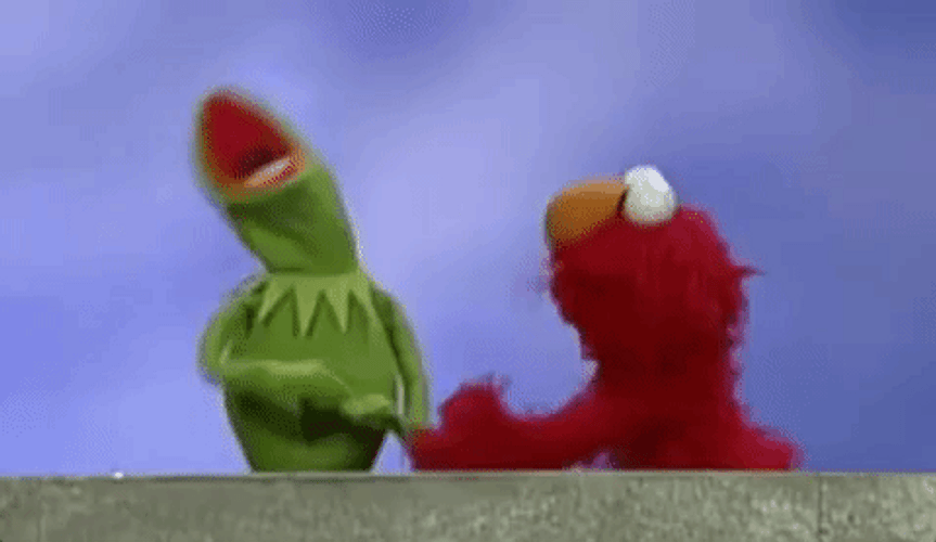 Kermit The Frog Arguing Elmo GIF