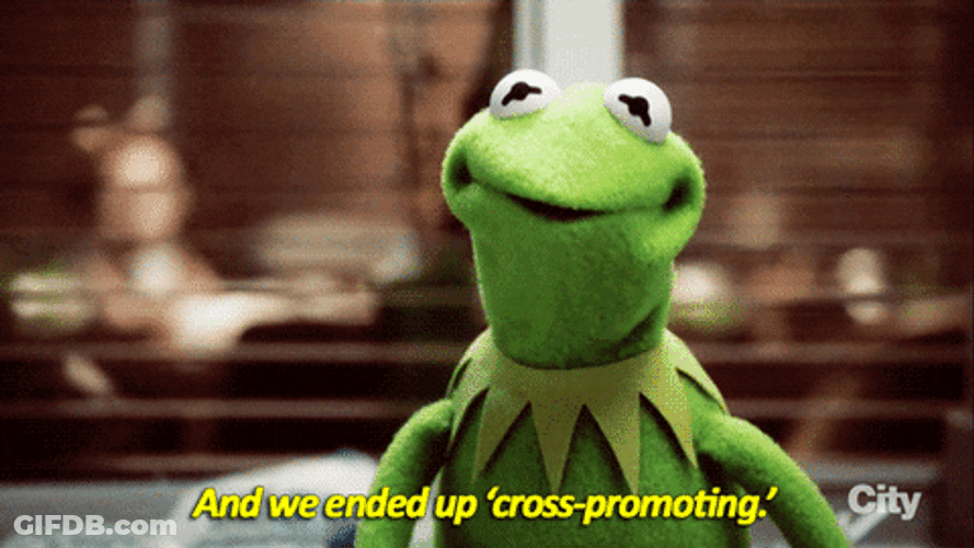 Kermit The Frog Cross Promoting Meme GIF