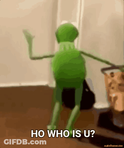 Kermit The Frog Dancing Asking Ho Who Is U GIF