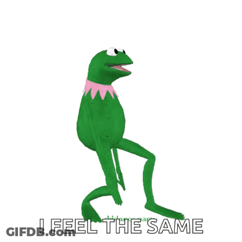 Kermit The Frog Dancing I Feel The Same GIF