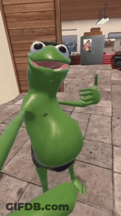 Kermit The Frog Dancing Selfie GIF