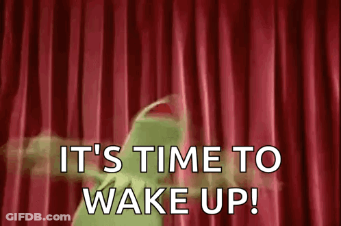 Kermit The Frog Dancing Wake Up GIF