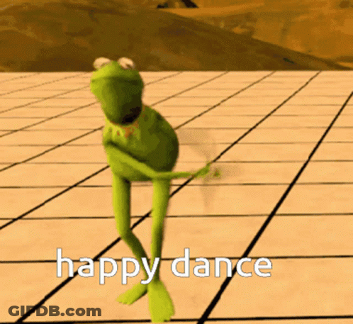 Kermit The Frog Dancing With Happy Dance GIF