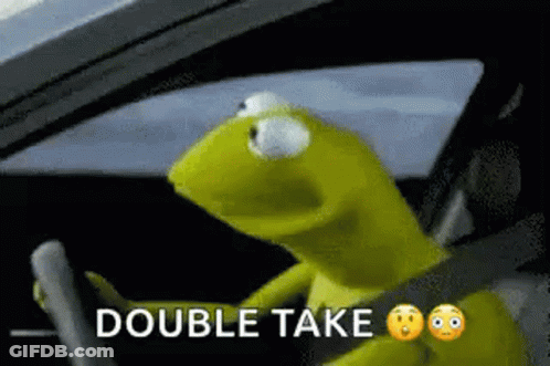 Kermit The Frog Double Take GIF