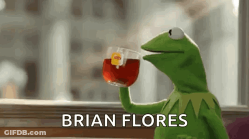 Kermit The Frog Drinking Tea From A Cup GIF