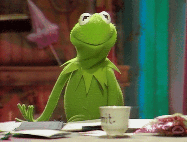 Kermit The Frog Eating Meme GIF
